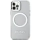 Guess iPhone 12 / 12 Pro Case Metal Outline MagSafe, Silver
