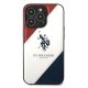 Apple iPhone 14 Pro Max 6.7\'\' US Polo Tricolor Embossed Case Cover (USHCP14XPSO3), White