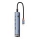 Baseus UltraJoy Series 5-in-1 USB-C Hub HDMI, USB 3.0, PD, RJ45, Grey