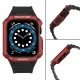 Protect Strap Band with Case for Apple Watch 38/40/41mm - Black/Red