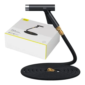 Baseus Simple Life Car Wash Spray Nozzle (with Magic Telescopic Water Pipe) 30m after water filling Black