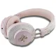 Guess ENC Metal 4G Logo On-Ear Headphones - Pink