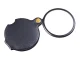 Folding Pocket Magnifier with Leather Case 3x Black
