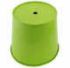 Practical balcony flower pot with handle, 16 cm, green