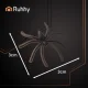 Ruhhy 26214 Glow-in-the-Dark Spider Web with 20 Spiders
