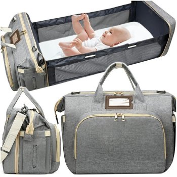 Mom's bag backpack changing table crib