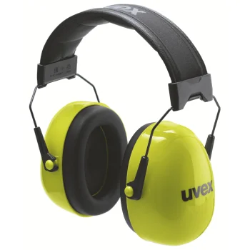uvex K30 Hearing Protection Earmuffs, Foldable, SNR 36 dB, Black / Red