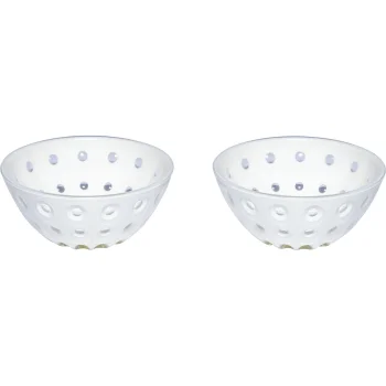 Guzzini Le Murrine 2-Piece Bowl Set 12.5 cm White
