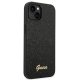 Guess iPhone 14 Plus / 15 Plus vāciņš Glitter Script, melns