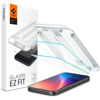 Spigen Glas.tR EZ Fit Tempered Glass for Google Pixel 9a (2-Pack, Transparent)