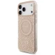 Guess IML Flowers Electro Pearl Strap MagSafe Case for iPhone 17 Pro Max, Pink