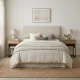 Bedside Table ModernHome with Drawer and Shelf, 40 x 38.5 x 64.5 cm, Light Oak