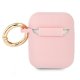 Guess AirPods Cover Silicone Vintage Script Pink