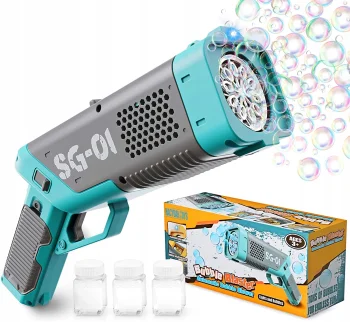 Automatic Soap Bubble Gun Blue