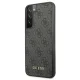 Samsung Galaxy S22 5G (SM-S901) Guess 4G Metal Gold Logo Case Cover, Grey
