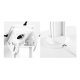 Maclean Tablet Floor Stand with Lock, White