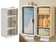 3-Tier Bathroom Wall Cabinet with Door and Tissue Box Holder