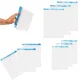 Roll-up Vacuum Storage Bags for Clothes, 9 pcs, 3 Sizes
