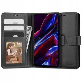 Tech-Protect Wallet Case for Xiaomi Redmi Note 12 5G / Poco X5 5G, Black