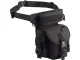 Tactical Drop Leg Waist Bag, 6 Pockets, Black
