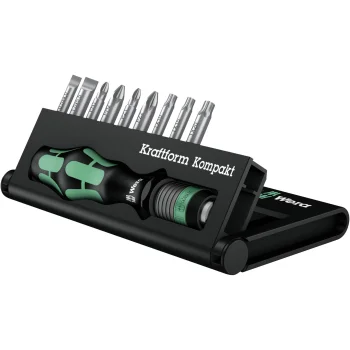 WERA Kraftform Kompakt 10 Bit Holder Set, 10 Pieces