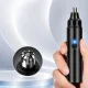 Electric Nose and Ear Hair Trimmer, USB, 2W, Black