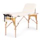 ModernHome 3 Section Wooden Portable Massage Table for Therapy with Carry Case