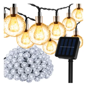 Gardlov 00024010 Solar String Lights, 11.6m, 100 LED, IP44, Warm White