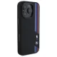 BMW iPhone 16 Pro Max Case Silicone Cut Tricolor Lines MagSafe, Black