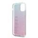Guess iPhone 11 Pro Max vāciņš Glitter Gradient, rozā/zils