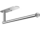Paper Towel Holder, Self-Adhesive, Metal, Silver Loft