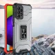 Hybrid Case Crystal Ring Case for Samsung Galaxy A72 4G with Ring Kickstand, Black