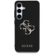Guess Grained Big 4G Logo Case for Samsung Galaxy S25 Plus Black