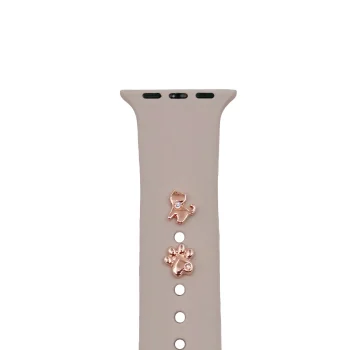 TFO Watch Strap Charms Pins Cat 2 pcs, Rose Gold
