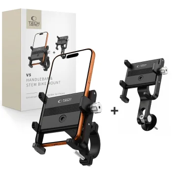 Tech-Protect V5 Bike Phone Mount - Black