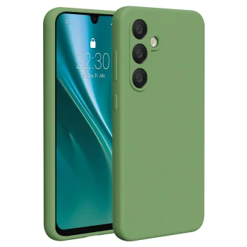 Etteri Silicone Case for Samsung Galaxy S24 FE, Light Green