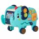 Montessori Elephant Shape Sorter Toy with Pounding Bench and Hammer 26 cm