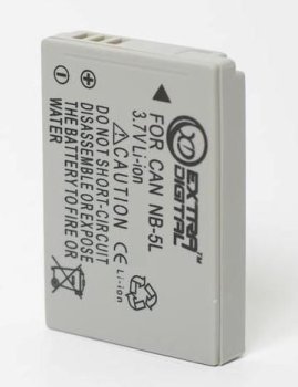 Replacement Battery for Canon NB-5L 960mAh 3.7V