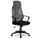 Ergonomic Mesh Office Chair Sofotel Praga with Adjustable Headrest, Grey