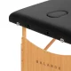 Balance 3-Section Wooden Folding Massage Table, Black