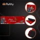 Ruhhy Christmas Rug 160x50 cm, Non-Slip, Red