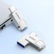 Orico U301 USB Flash Drive 32GB USB-A USB-C USB 3.2 Gen 1, Silver