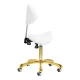 Cosmetic Stool Giovanni 1004, White/Gold
