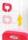 Bakalu Kids Dressing Table Suitcase with LED Mirror KZ0845
