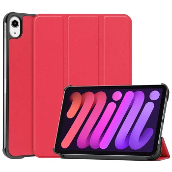 Apple iPad mini (2024) (A2995) Trifold Protective Cover Case, Red