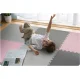Ricokids 738234 Foam Puzzle Play Mat 180x180 cm, 9 pcs, Grey/Pink