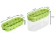 Silicone Ice Cube Tray with Container and Lid, Green