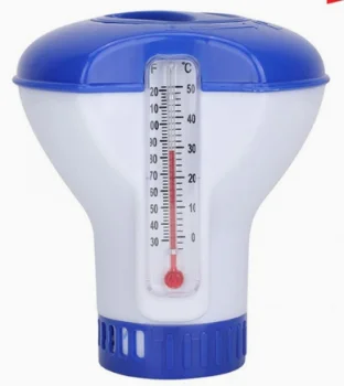 Floating Pool Chlorine Dispenser with Thermometer 2-in-1