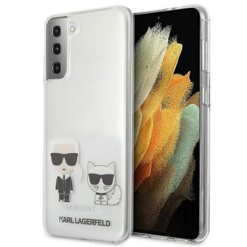 Samsung Galaxy S21+ Plus (SM-G996B) Karl Lagerfeld Karl & Choupette Case Cover (KLHCS21MCKTR), Transparent