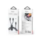Yesido CA87 2-in-1 USB-C to Type-C & Lightning Cable 100W 1.4m, Black